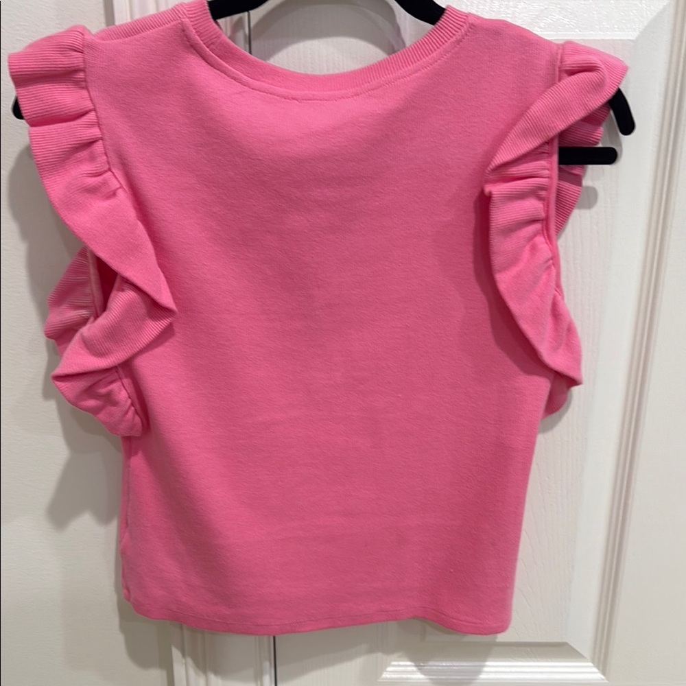 Free the Roses Pink Ruffle Tank Top - Picture 4 of 5